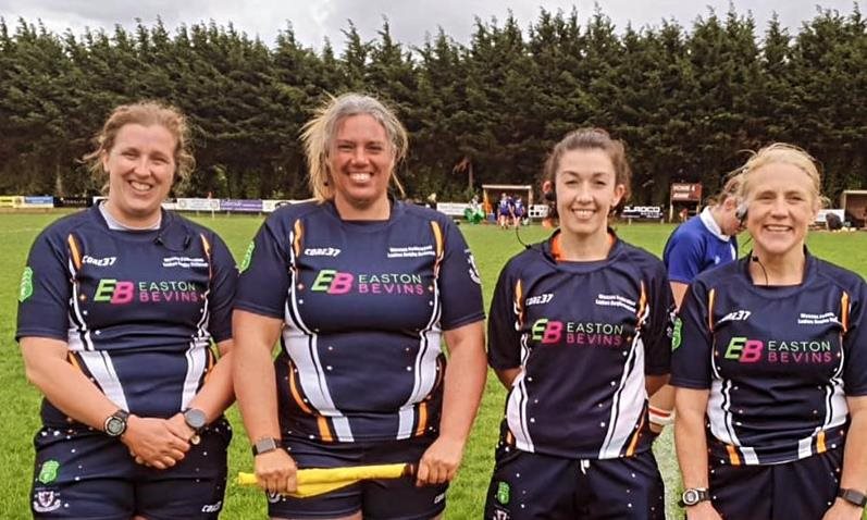 Easton Bevins-sponsored Wessex Ladies Rugby Referees officiate at World Cup